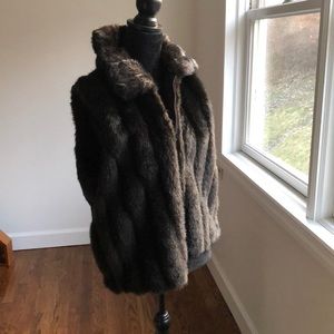 Vintage Faux Fur Atelier vest size large